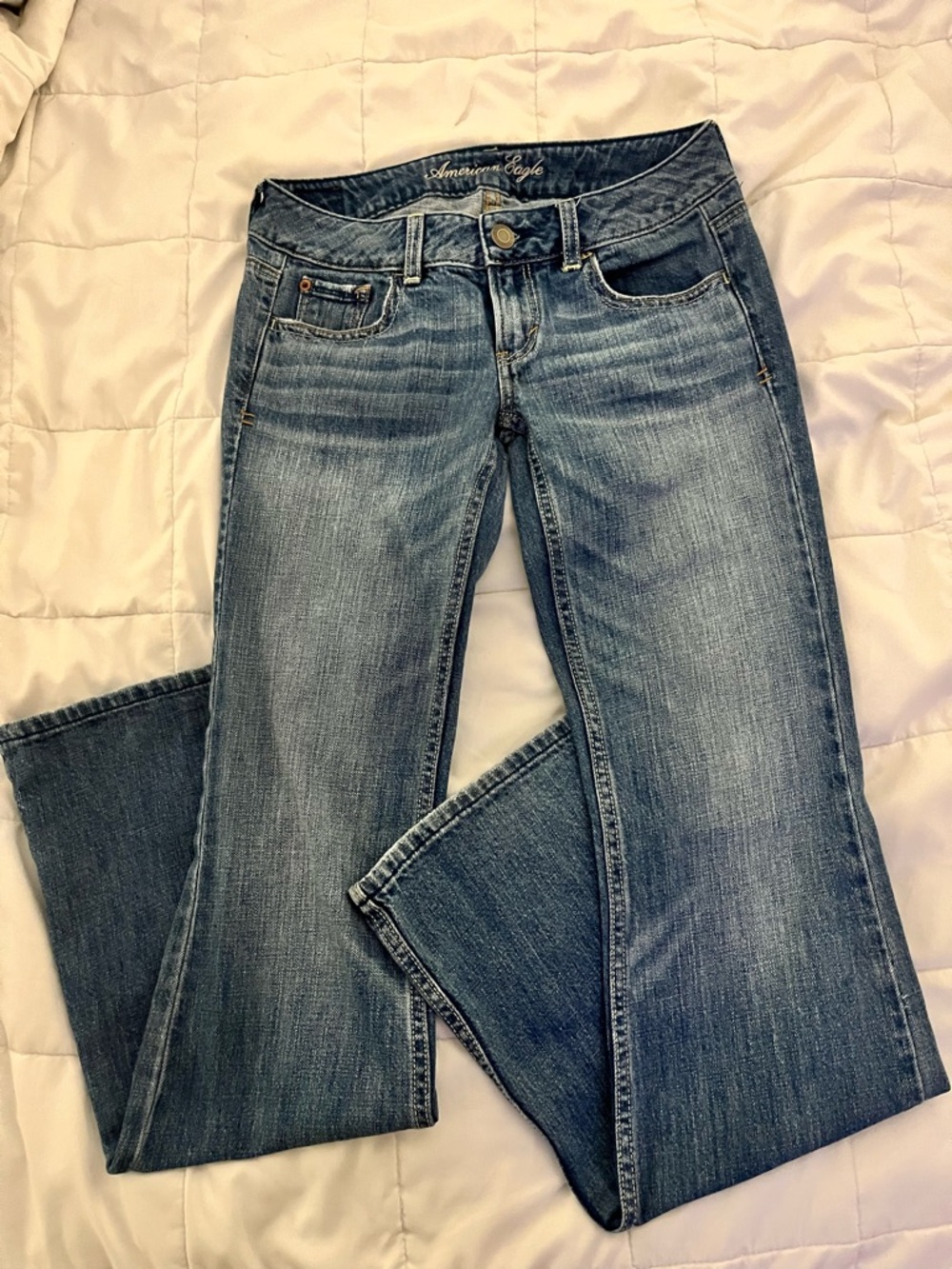 American Eagle Outfitters Women's Flare Bootcut Jeans sz 0 Long